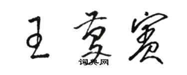 駱恆光王慶賓草書個性簽名怎么寫