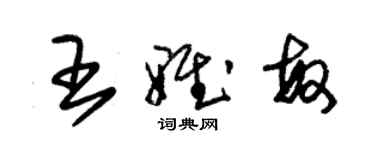 朱錫榮王雅敏草書個性簽名怎么寫