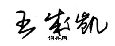 朱錫榮王成凱草書個性簽名怎么寫