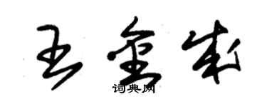 朱錫榮王金成草書個性簽名怎么寫