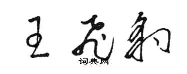 駱恆光王飛豹草書個性簽名怎么寫