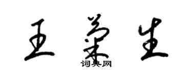 梁錦英王菊生草書個性簽名怎么寫
