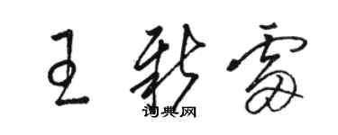 駱恆光王新雷草書個性簽名怎么寫