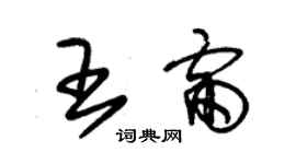 朱錫榮王雷草書個性簽名怎么寫