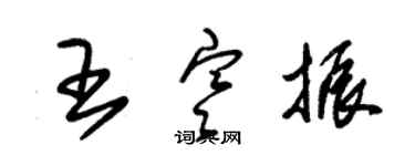 朱錫榮王寒振草書個性簽名怎么寫