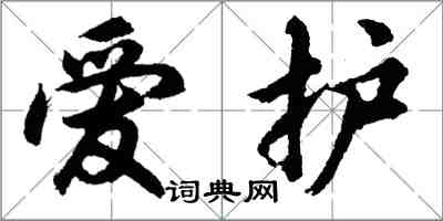 胡問遂愛護行書怎么寫