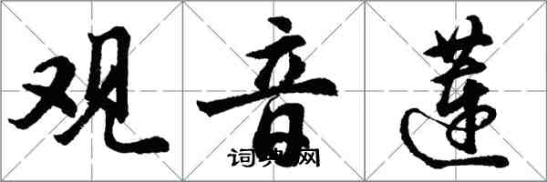 胡問遂觀音蓮行書怎么寫