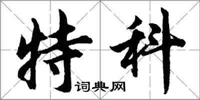 胡問遂特科行書怎么寫