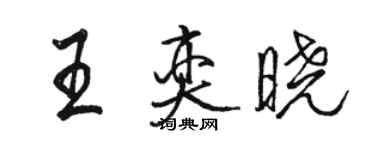 駱恆光王奕曉行書個性簽名怎么寫