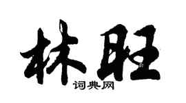 胡問遂林旺行書個性簽名怎么寫
