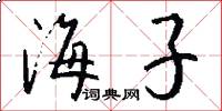 海子怎么寫好看