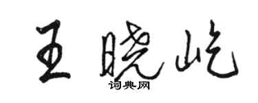 駱恆光王曉屹行書個性簽名怎么寫