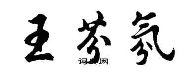 胡問遂王芬氛行書個性簽名怎么寫