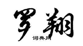 胡問遂羅翔行書個性簽名怎么寫