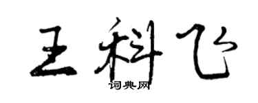 曾慶福王科飛行書個性簽名怎么寫