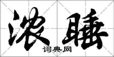 胡問遂濃睡行書怎么寫