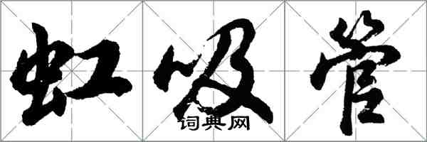 胡問遂虹吸管行書怎么寫