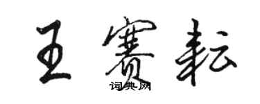 駱恆光王賽耘行書個性簽名怎么寫