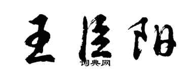 胡問遂王臣陽行書個性簽名怎么寫