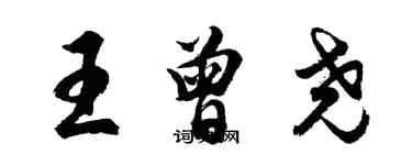 胡問遂王曾堯行書個性簽名怎么寫