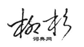 駱恆光柳杉草書個性簽名怎么寫