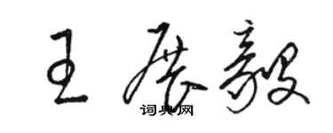 駱恆光王展毅草書個性簽名怎么寫