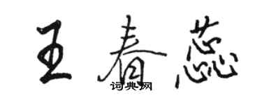 駱恆光王春蕊行書個性簽名怎么寫