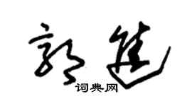 朱錫榮郭進草書個性簽名怎么寫