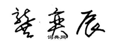 朱錫榮龔奕辰草書個性簽名怎么寫