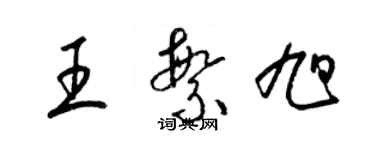 梁錦英王繁旭草書個性簽名怎么寫