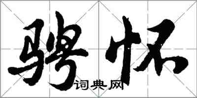 胡問遂騁懷行書怎么寫