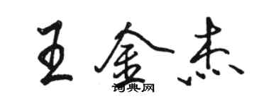 駱恆光王金傑行書個性簽名怎么寫