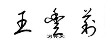 梁錦英王豐莉草書個性簽名怎么寫