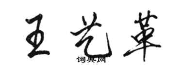 駱恆光王藝革行書個性簽名怎么寫