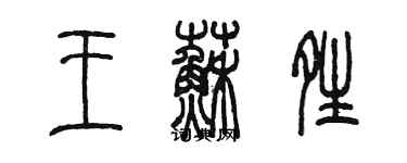 陳墨王蘇晴篆書個性簽名怎么寫