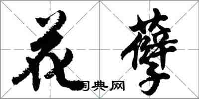 胡問遂花孽行書怎么寫