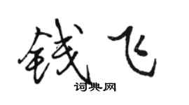 駱恆光錢飛行書個性簽名怎么寫