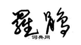 朱錫榮羅鵑草書個性簽名怎么寫