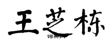 翁闓運王芝棟楷書個性簽名怎么寫