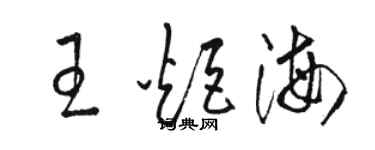 駱恆光王炬海草書個性簽名怎么寫