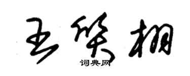 朱錫榮王質栩草書個性簽名怎么寫