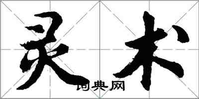 胡問遂靈術行書怎么寫