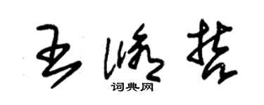 朱錫榮王修哲草書個性簽名怎么寫