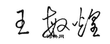 駱恆光王敏煌草書個性簽名怎么寫