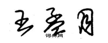 朱錫榮王孟月草書個性簽名怎么寫