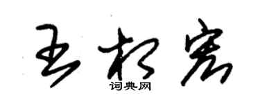 朱錫榮王相宏草書個性簽名怎么寫