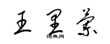 梁錦英王里蘭草書個性簽名怎么寫