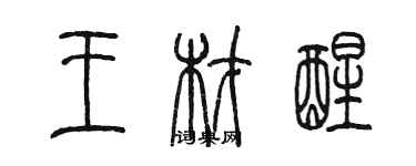 陳墨王材醒篆書個性簽名怎么寫