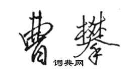 駱恆光曹攀行書個性簽名怎么寫