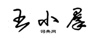 朱錫榮王小群草書個性簽名怎么寫